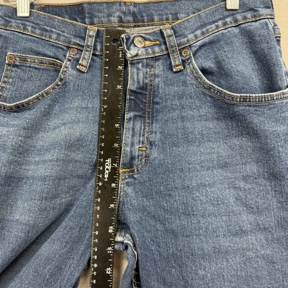 Wrangler Relaxed Fit Jeans Mens 30x30 Blue Denim Pants Workwear Stretch Utility